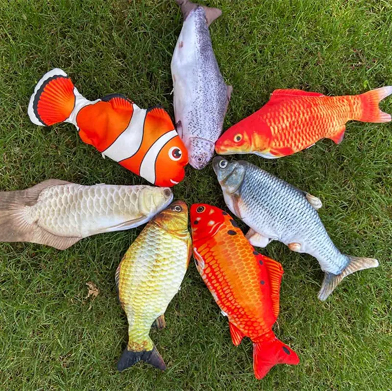 

New style net red fish Plush electric toy vibrato synchronized fish tiktok imitation electric swaying fish electronic toys