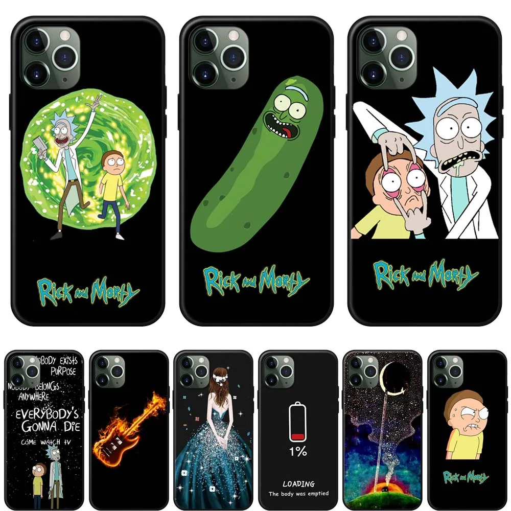 Силиконовый чехол Rick and marty для iPhone XR XS Max X 11 Pro 7 8 6 6S Plus 5 5S SE Fundas | Мобильные телефоны