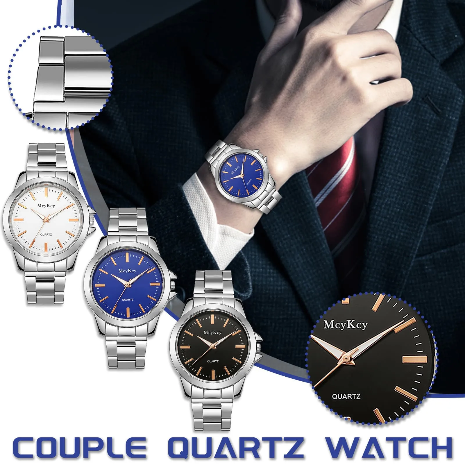 

Minimalist Couple Watches Fashion Stainless Steel Round Dial Quartz Watches For Men Women Simple Watch Gifts For Lover reloj