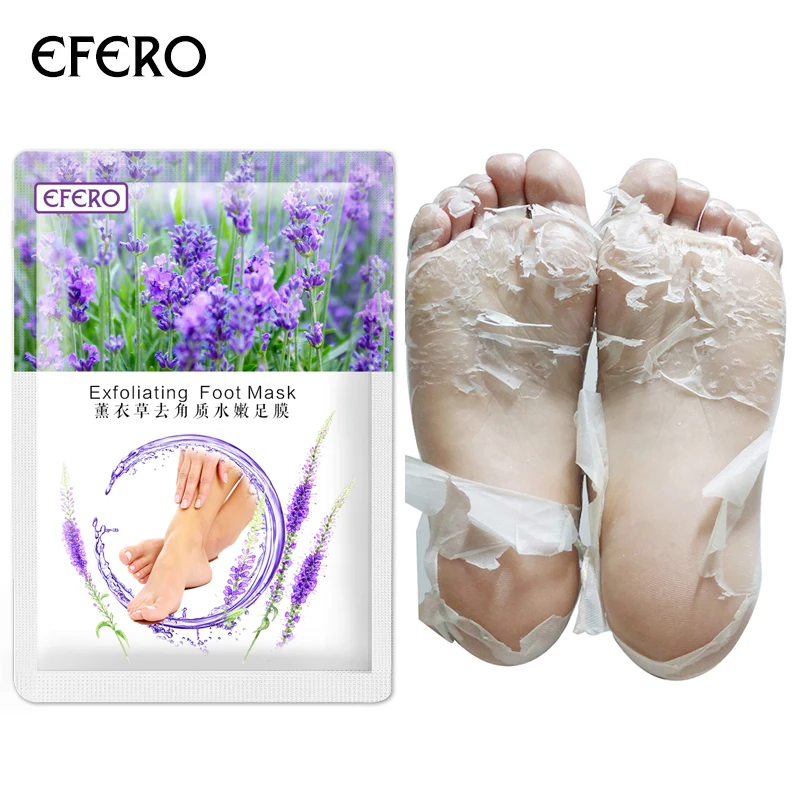 EFERO 1 пара = 2 шт отшелушивающая маска для ног пилинг маски для ног носки для педикюра спа для ног скраб для ног мозолей омертвевшей кожи маска для ног