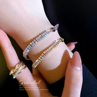 korean east gate personality micro inlaid zircon fashion simple windnet red temperament adjustable hand bracelet female