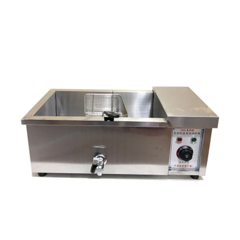 

12L Commercial Stainless Steel Electric Fryer With Frying Basket 220V Household Desktop Deep-Fried Fryer Fried Chicken Oven