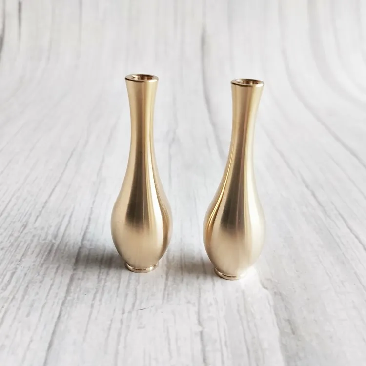 Мини ваза из латуни 2 шт. Настольная Ваза чистой меди настольное украшение для