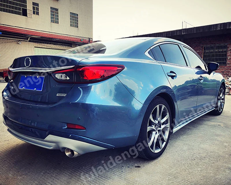 Для Mazda 6 M6 Atenza- Неокрашенный под задний бампер диффузор Накладка для губ задний сплиттер спойлер автомобильный Стайлинг