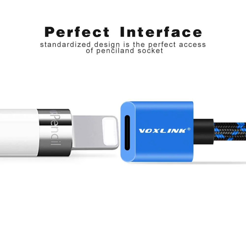 Кабель-карандаш VOXLINK 1,2 м для нового iPad 9,7 дюймов iPad Pro 2 в 1 usb кабель для зарядки и передачи данных для iPhone X 8 8plus 7 7plus 6 6 S 5S SE