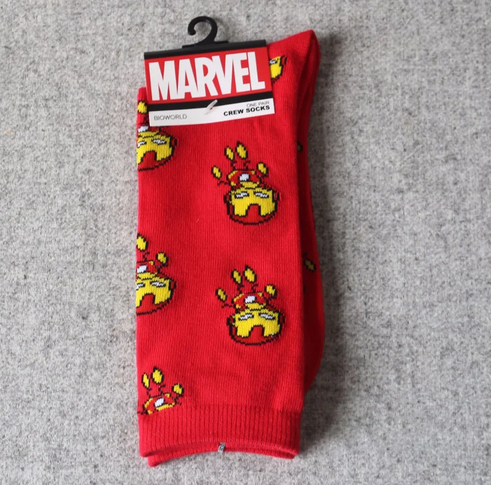 Герой комиксов Marvel General/Носки Теплые повседневные носки до колена с рисунком Железного человека Капитана Америки