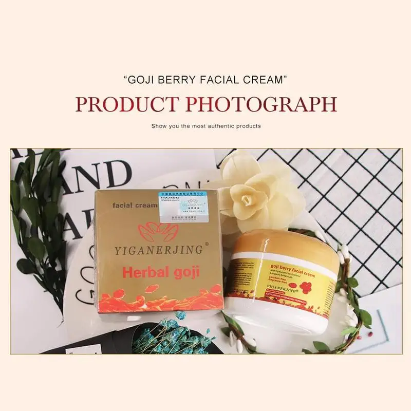 QingFangLi крем с экстрактом Годжи Wolfberry ночной для лица против морщин подтягивающий