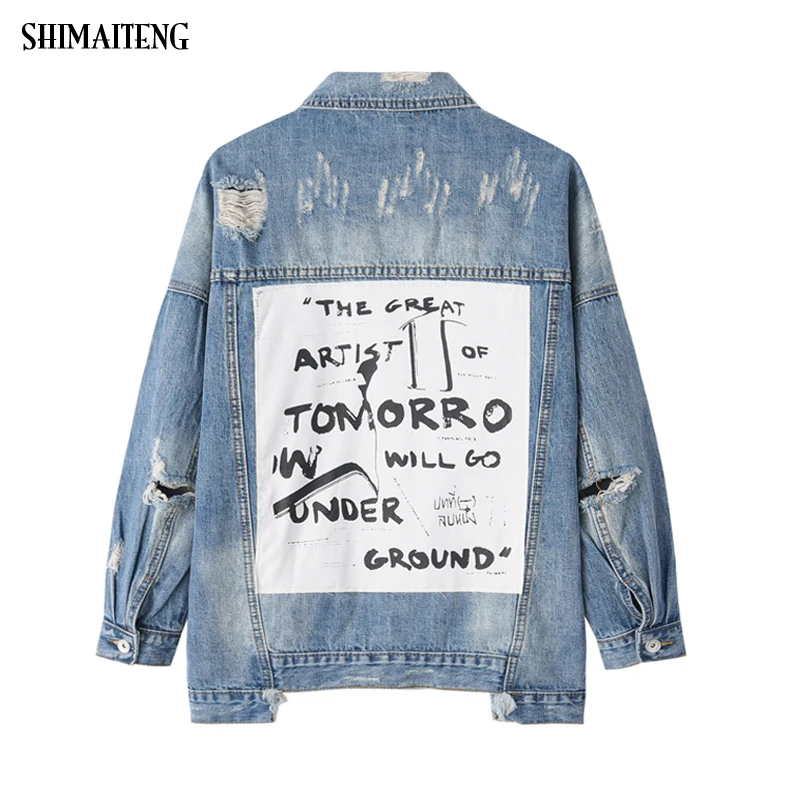 2020 весеннее базовое пальто бомберы винтажная ткань пэтчворк джинсовая куртка