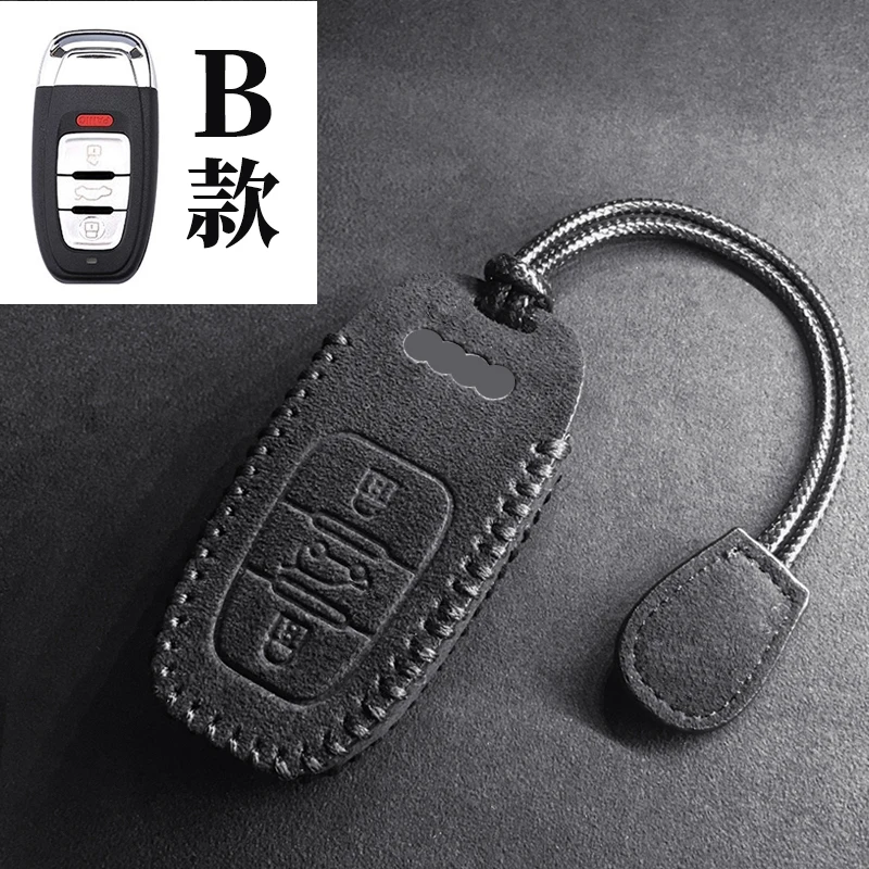 

Кожаный чехол для автомобильных ключей, аксессуары для стайлинга автомобиля Audi A1, A3, A4, A5, A6, A7, A8, B8, B9, B6, C6, Q2, Q3, Q5, Q7, TT, Quattro