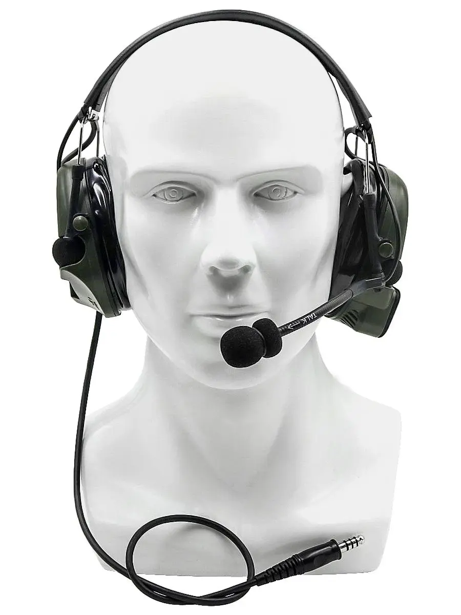 TAC-SKY Military Noise Reduction Pickup Tactical Headset COMTAC I Silicone Earmuff Version FG+ U94 PTT Walkie-Talkie Accessories