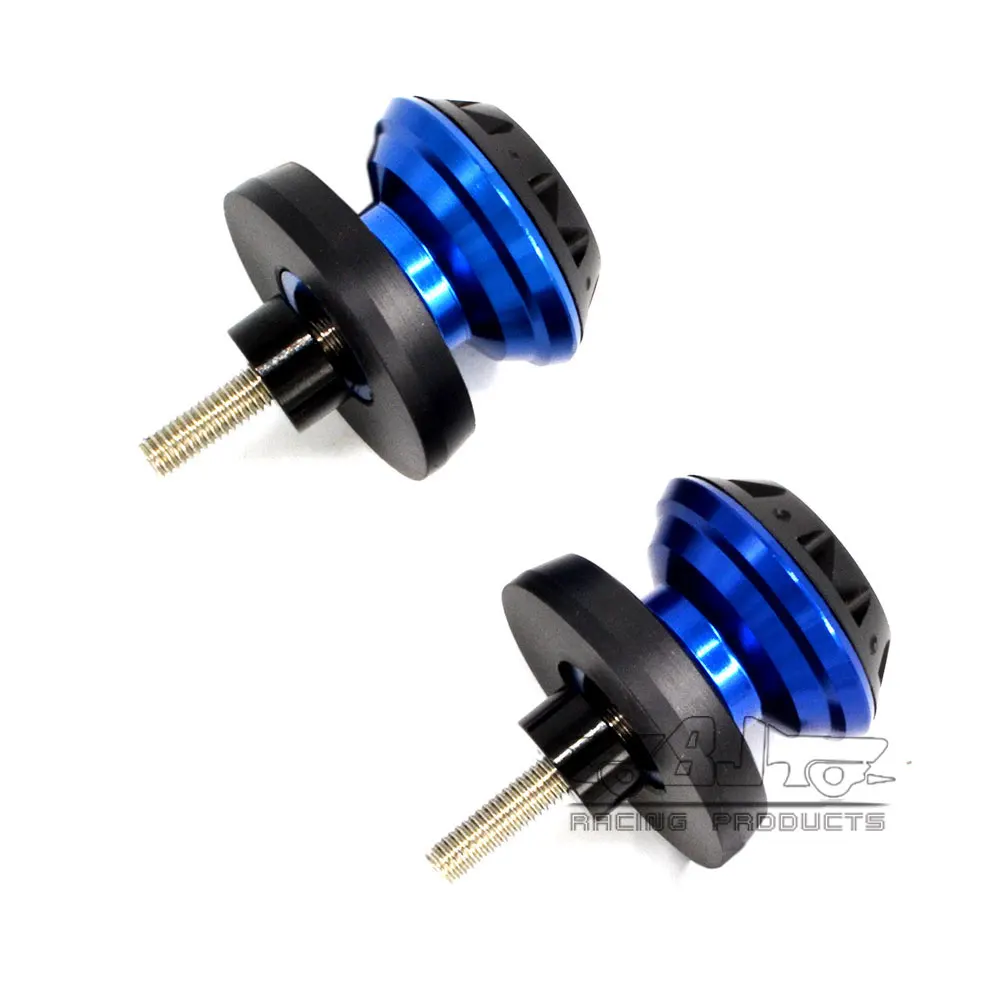 M6 Blue Bobbins 6 мм M6 M8 10 мм маятник мотоцикл слайдерные катушки поворотный рычаг стенд бобины винты болты для Yamaha R3 R25 FZ8 YZFR1 R6 MT09 - Цвет: M6 Blue Bobbins