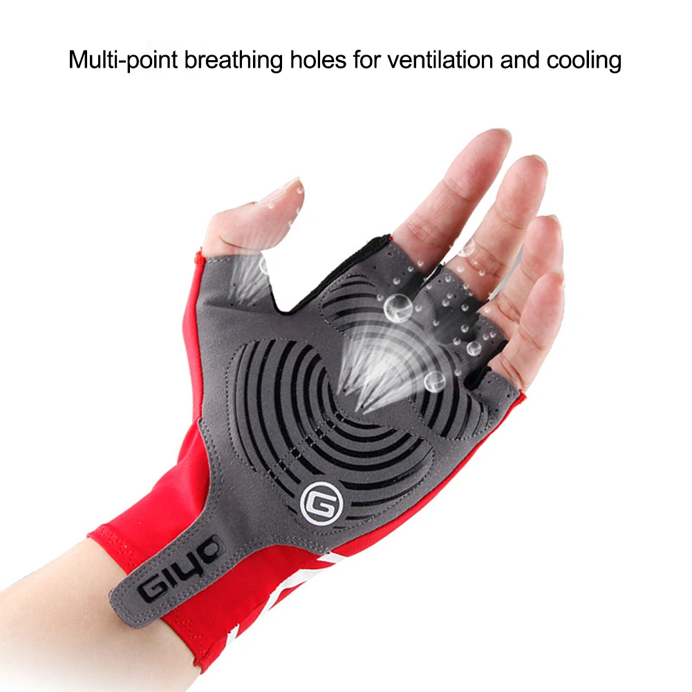 

Cycling Half-finger Gloves Non-slip Racing Road Cycling Gloves Shock-Absorbing Breathable Motorcycle Mountain Bike Gloves
