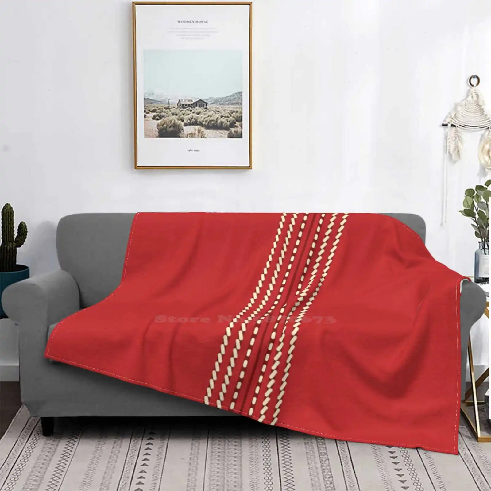 

Cricket Ball Sports Face Hot Sale Printing High Qiality Flannel Blanket Cricket Ball Sports Face