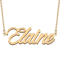 necklace with name elaine for his her family member best friend birthday gifts on christmas mother day valentines day