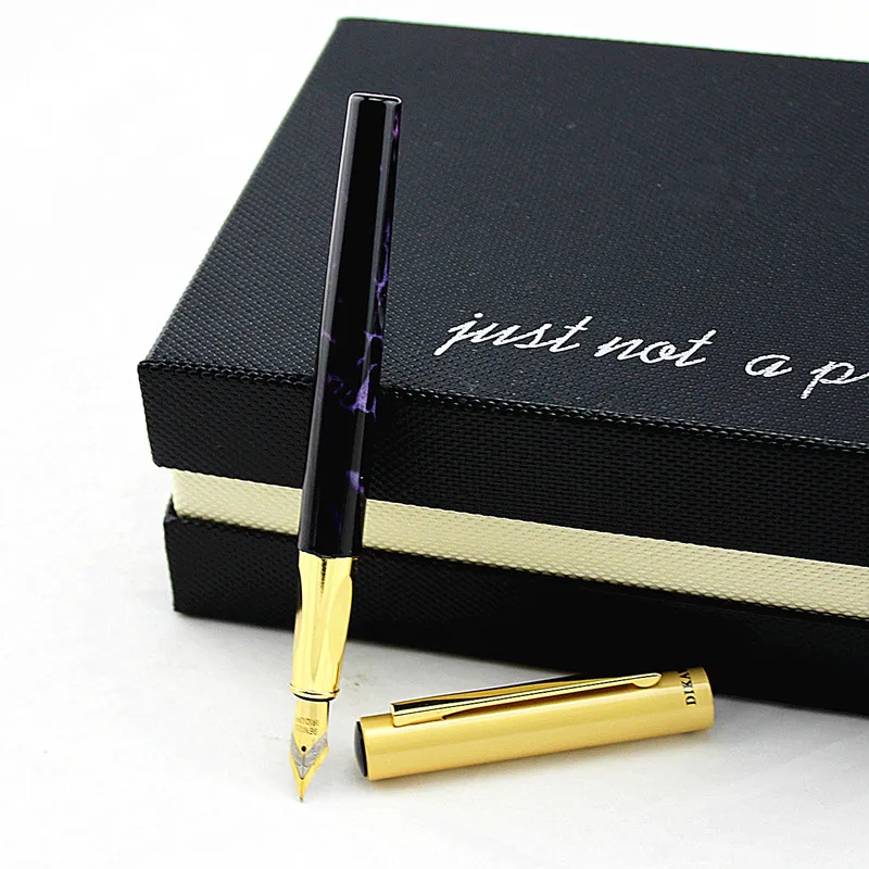 Роскошная перьевая ручка 0 5 мм Подарочная Dazzle fas 6 цветов на выбор милые ручки в