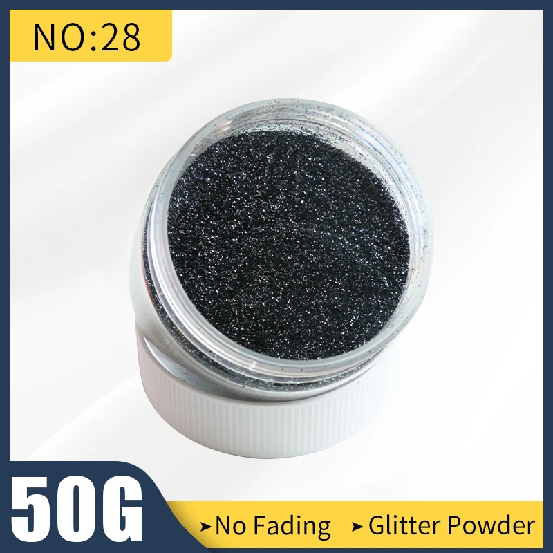 Черный блестящий порошок жемчужные пигменты акриловые блестящие краски № 28 для