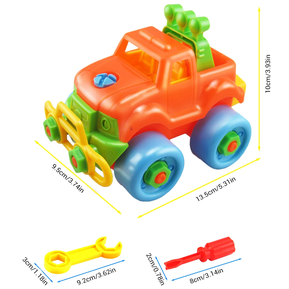 3D мультипликационный сборный автомобиль сделай сам поезд самолет строительство