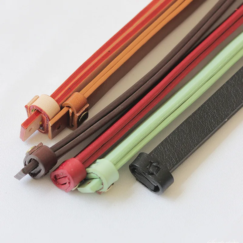 1 PC DIY Bag Accessories Short Bag Belt Adjustable Bag Strap Parts Hand Made Woven Patchwork Kit Cosmetic Bag Genuine Leather