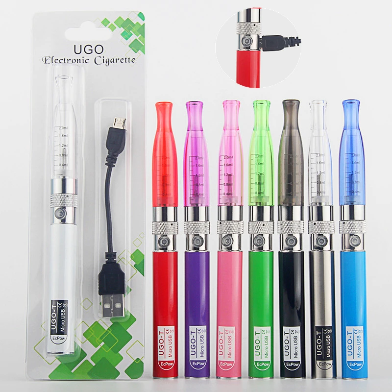 

UGO H2 Blister Kit Authentic Battery Side USB Charge Electronic Cigarette Vapor 2.0ml Bottom Coil Vapes eGo CE4