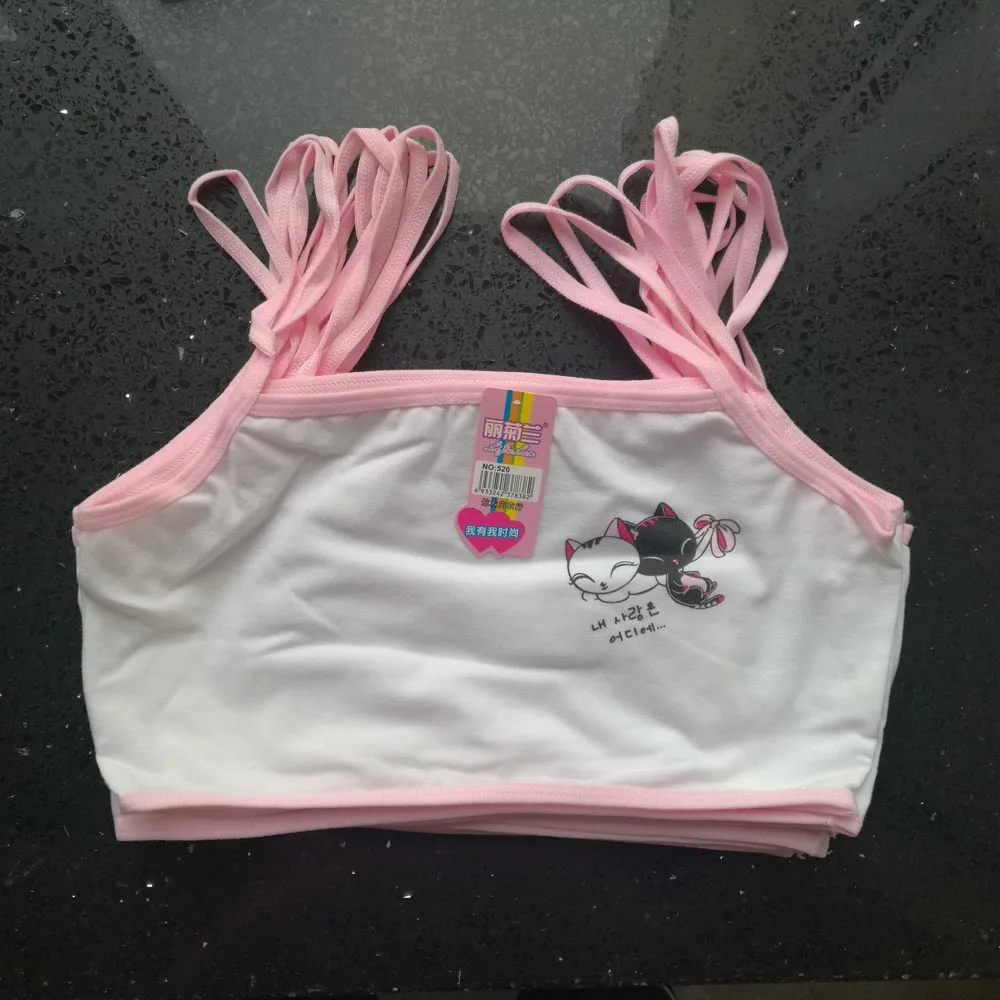1 шт. Хорошее качество 85% хлопок Бюстгальтер для девочек Детское нижнее белье