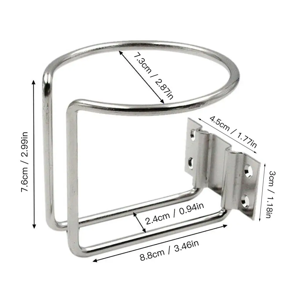 Автомобильный держатель для стаканчиков с кольцом из нержавеющей стали бутылок