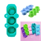 Силиконовый цветочный горшок, форма для цемента, сделай сам, форма для изготовления суккулентов, ручная глина, цементная геометрическая форма для бетонных бутылок