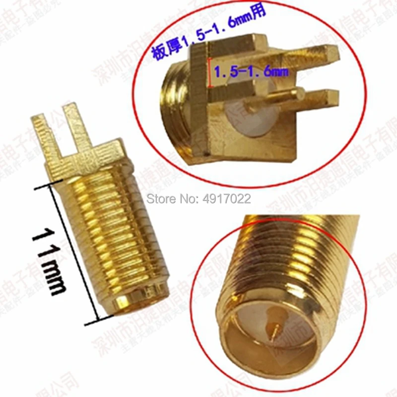 10 шт. разъем SMA Мама или мама (штырь) радиочастотный припой зажим для печатной