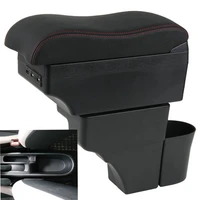 for note armrest box usb charging heighten double layer central store content cup holder ashtray accessories 16 18