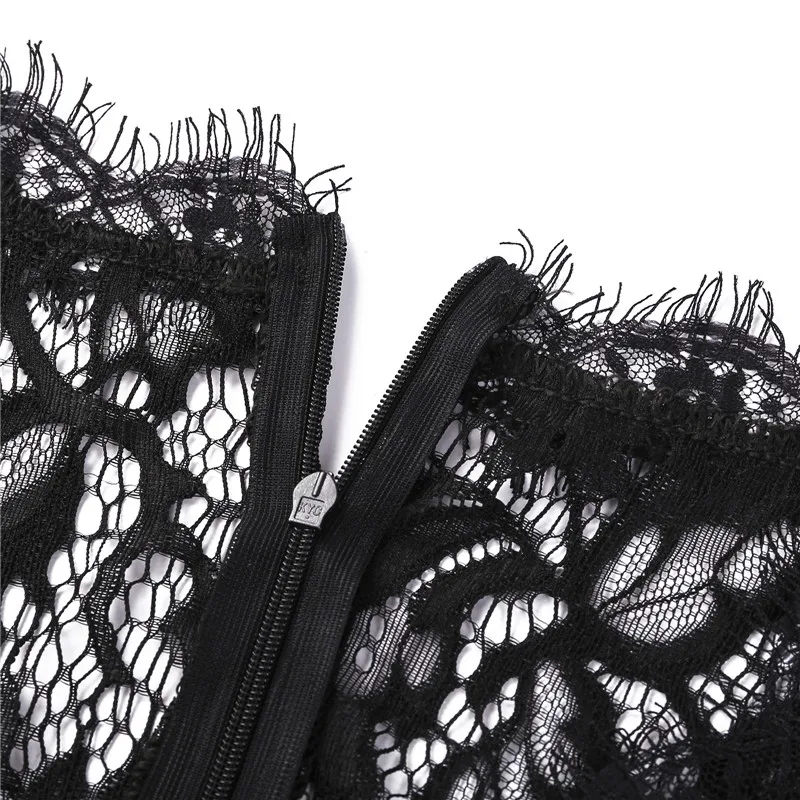 Женский кружевной комбинезон с цветочным принтом летний Облегающий коротким