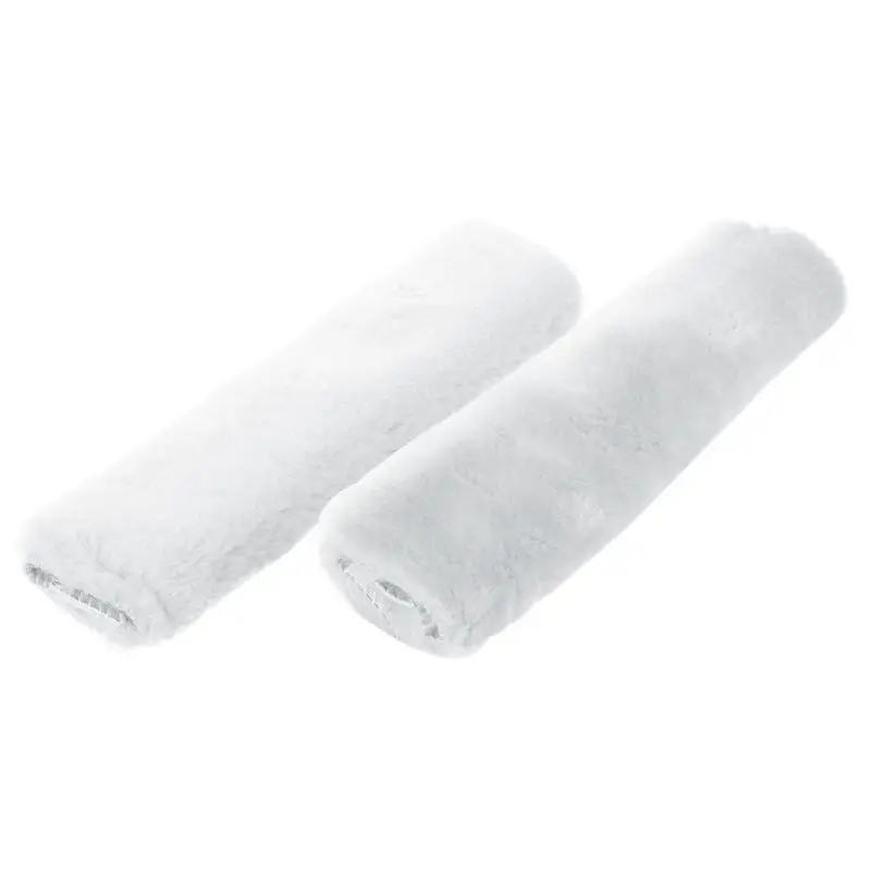 

Plush Car Seat Belt Shoulder Pads Cover Winter Fluffy Harness Seat Belt Seat Covers Car Styling white
