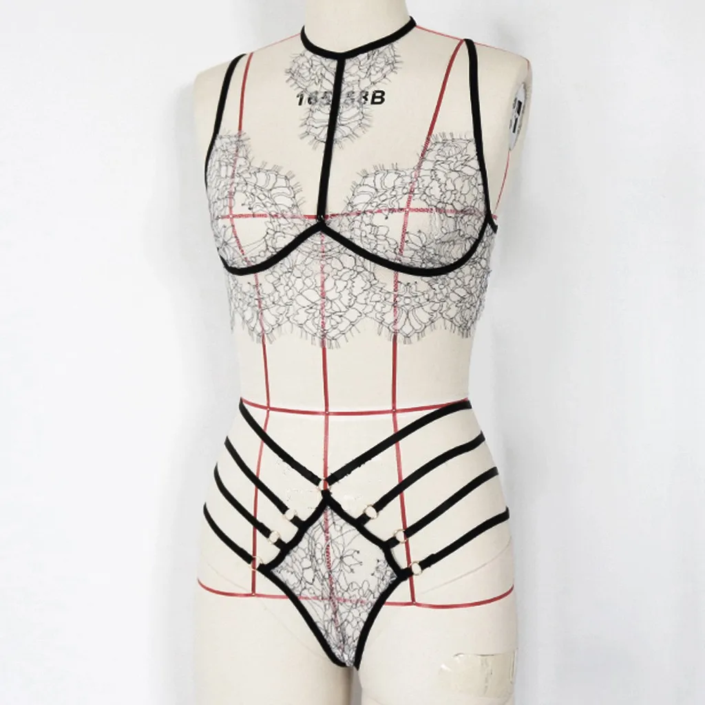 Женский сексуальный комплект нижнего белья кружевной костюм с вышивкой модный