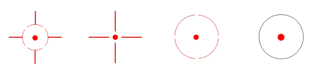 Векторная оптика 1x23x34 мульти сетка рефлекс красная точка прицел с 20 мм Вивер или 11 мм ласточкин хвост крепление база