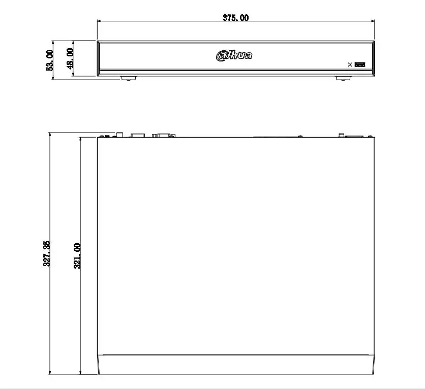 Сетевой видеорегистратор Dahua NVR DHI-NVR5216-8P-I 16 каналов 1U 8PoE AI 1-8 портов PoE поддержка ePoE