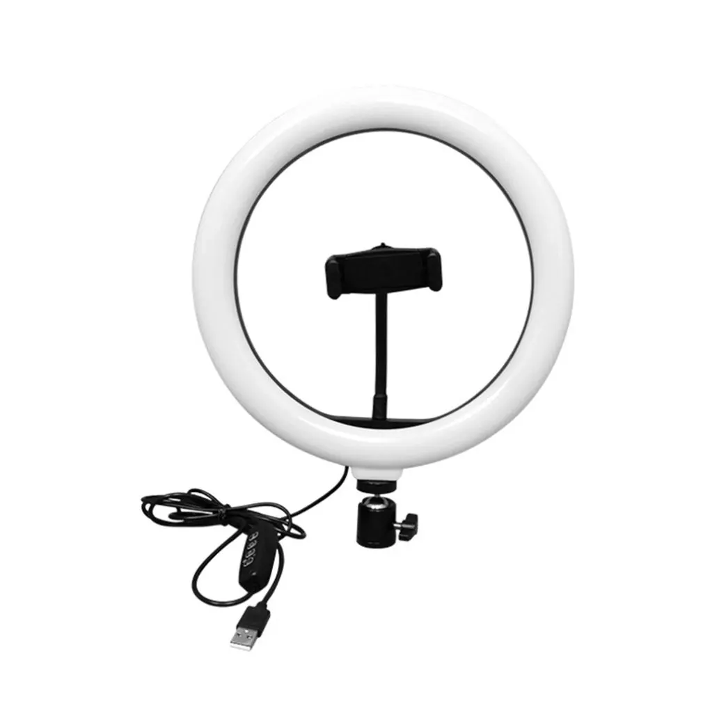 

10 inch Ring Light LED Knob Type Lamp Stepless Dimming Light Beauty Fill Light Mobile Phone Live Light