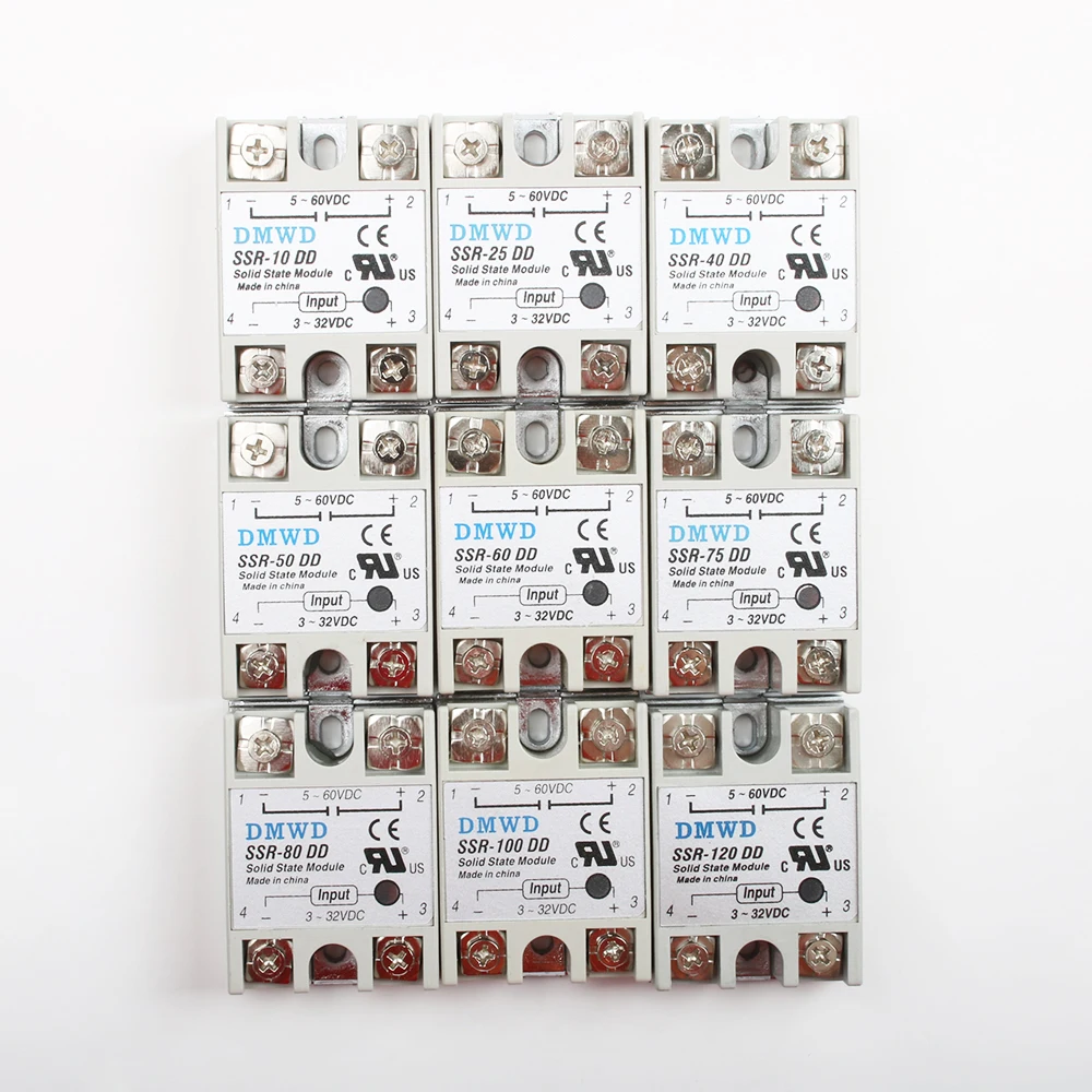 Твердотельный релейный модуль промышленный твердотельный 100A VA AA SSR DD 100 1 2 4 5 |Реле|