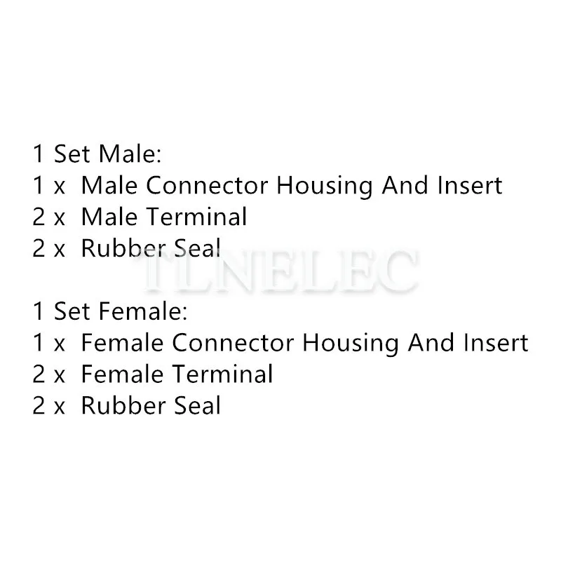 2 Pin Way Male Female AMP Superseal Тип Водонепроницаемый Электрический провод автомобильный