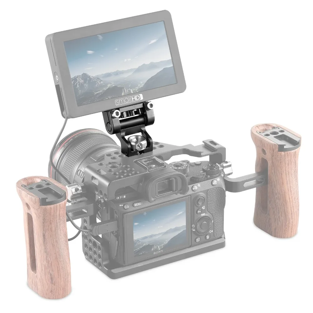 

SmallRig Dual Camera Monitor Holder EVF Support Mount Swivel Monitor Mount with Arri Locating Pins Camera Accessories 2174