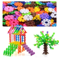 color snowflake fighting blocks childrens educational enlightenment three dimensional plastic building blocks