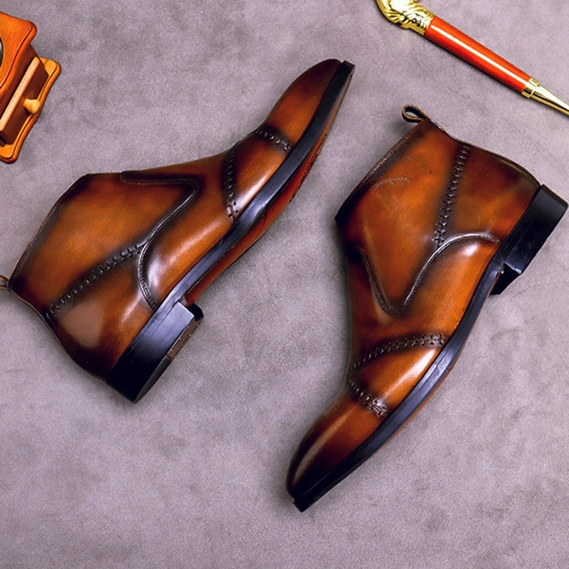 От итальянского дизайнера мужское портмоне из натуральной кожи ручной работы