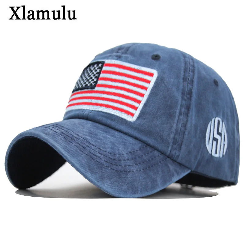 Оптовая продажа бейсбольная кепка камуфляжной расцветки с флагом США для мужчин