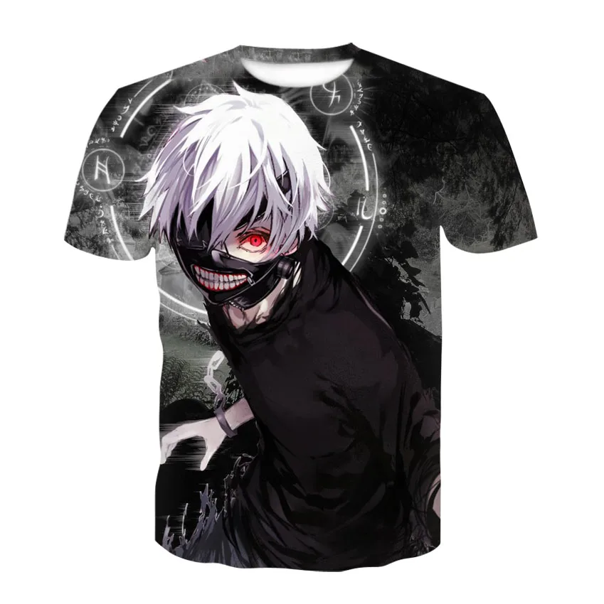 Брендовая новая крутая футболка с короткими рукавами и принтом аниме Наруто