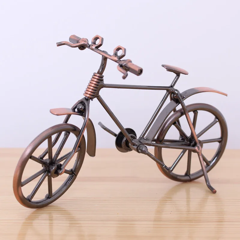 Домашнее украшение Ретро металлическая модель велосипеда фигурка для друзей
