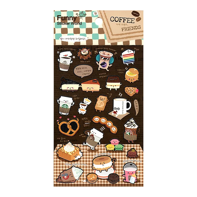 

1pcs/1lot Kawaii Stationery Stickers Coffee Fuuny Diary Planner Decorative Mobile Stickers Scrapbooking DIY Craft Stickers