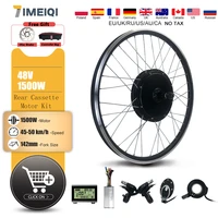 2021 ebike conversion kit 48 1500w e bike rear cassette hub motor wheel for electric bicycle conversion kit bicycle 20 29in 700c