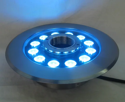 Светодиодный RGB подводный светильник IP68 36 Вт светодиодный фонтан из нержавеющей