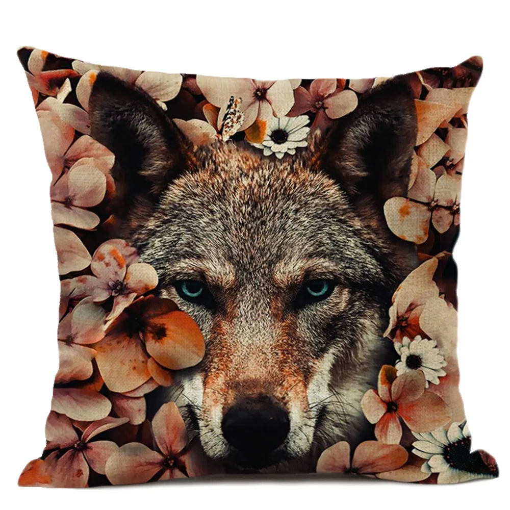 Наволочка для подушки с животными 45x45 см подушка гостиной Подушка украшения