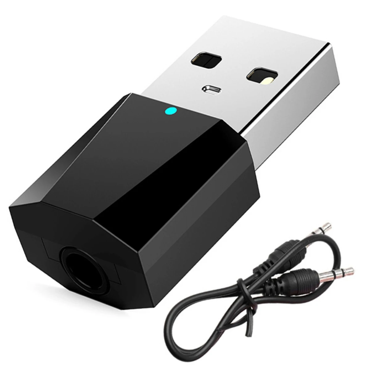 DC 5 В USB Пластиковый черный беспроводной Bluetooth 4 2 аудио стереоприемник для 3 мм