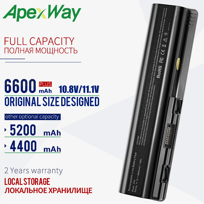 ApexWay 11 1 v Аккумулятор для ноутбука HP Pavilion dv6 dv5 dv4 фотосессия|battery for hp|laptop battery hpbattery hp