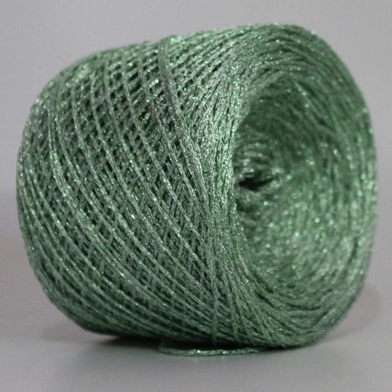 Новая Обновленная Красивая светло зеленая шелковая хлопковая металлическая