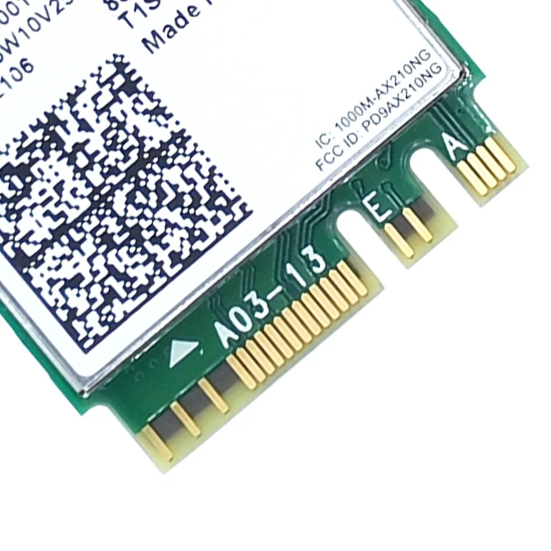

Dual Band Wi-Fi 6E Ax210 M.2 Ngff Wireless Card for Ax210Ngw 2.4Ghz/5G 802.11Ax Bluetooth 5.2 Network Card